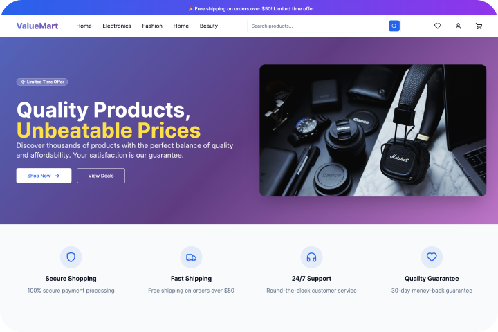 Rozsáhlý e-shop