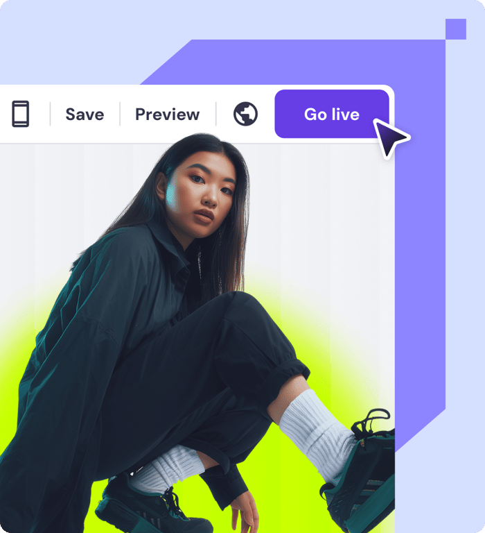 3. Go live in one click