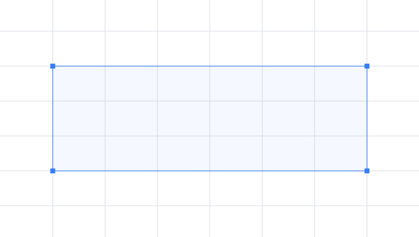 Closeup of Hostinger Website Builder grid with no content on it