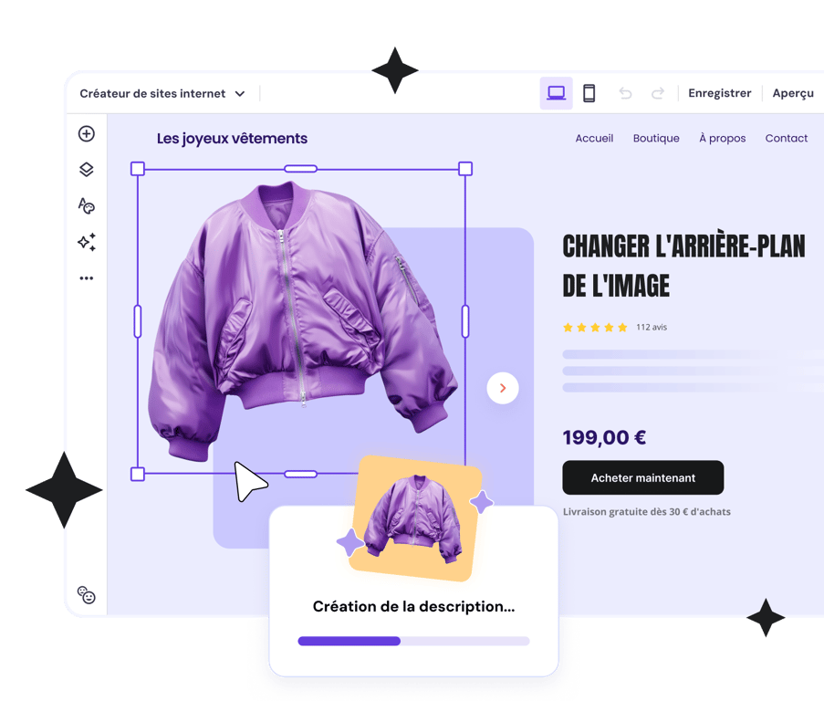 Créateur de sites internet avec des outils d'IA