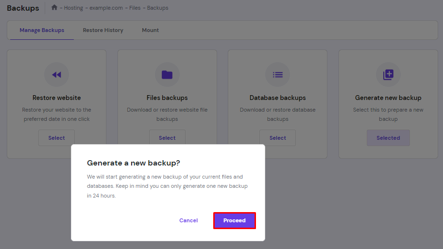 Back-up maken van je website.
