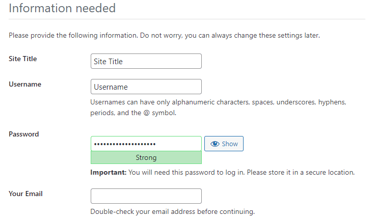 Log in op WordPress
