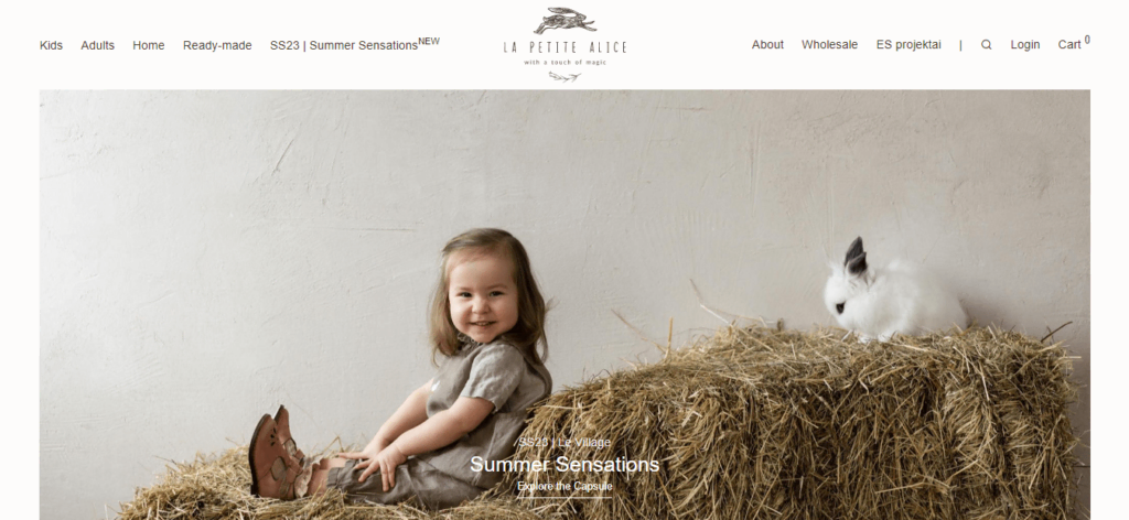 Website La Petite Alice