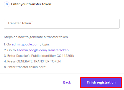 Registratie voltooien