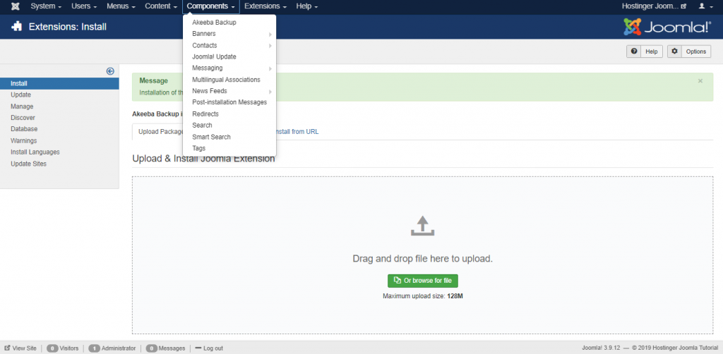 Componenten maken in Joomla