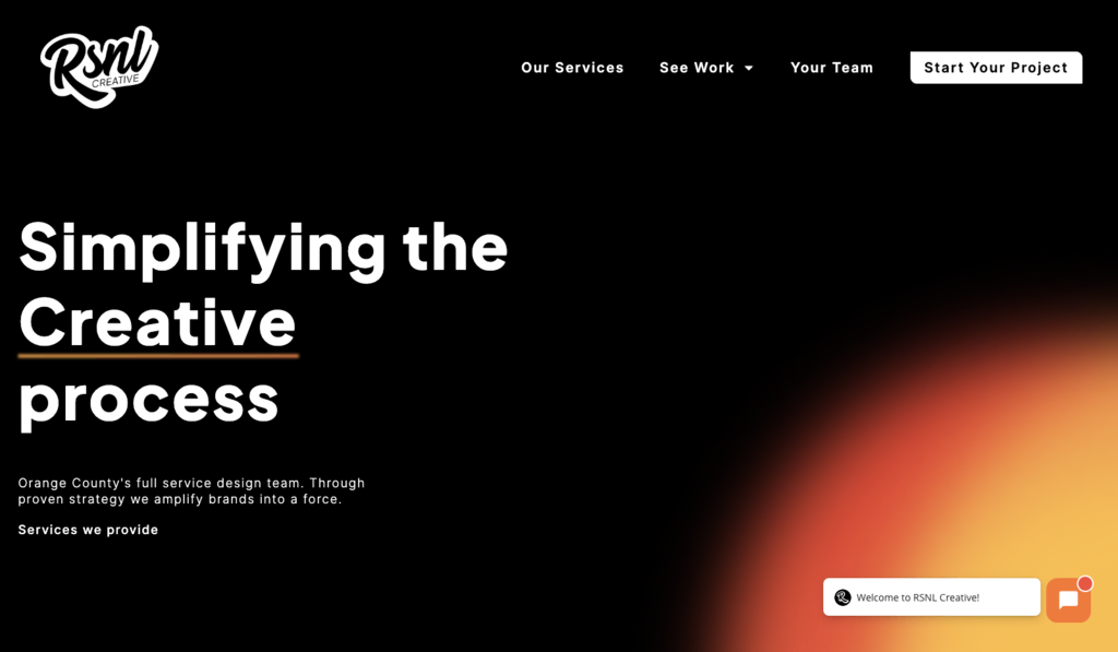 RSNL Creative startpagina