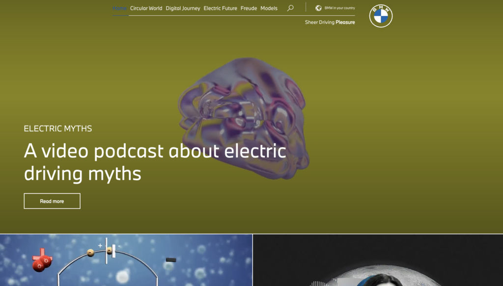 BMW startpagina