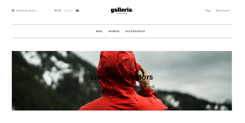 theme-wordpress-ecommerce Thème WordPress d'e-commerce Galleria
