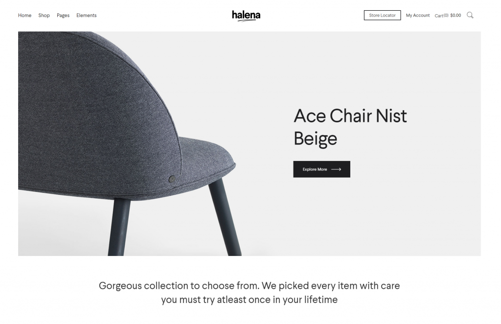 theme-wordpress-ecommerce Thème WordPress d'e-commerce Halena