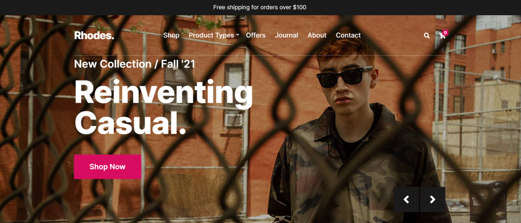 theme-wordpress-ecommerce Thème WordPress d'e-commerce Rhodes