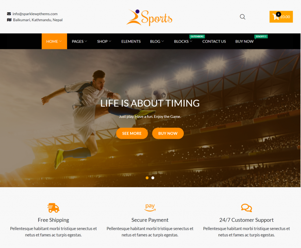 theme-wordpress-ecommerce Thèmes WordPress d'e-commerce SparkleStore