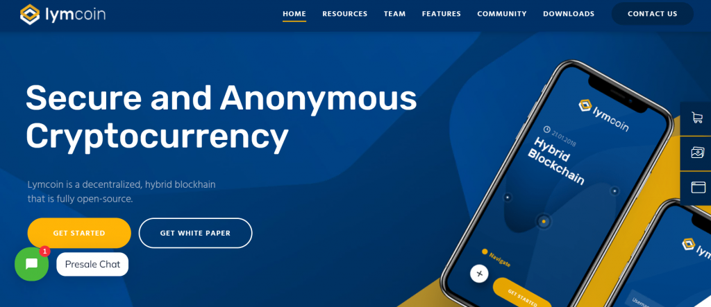 La page de prévisualisation de Lymcoin, un thème WordPress