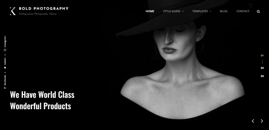 theme-wordpress-photographe Thème WordPress Bold Photography pour photographe
