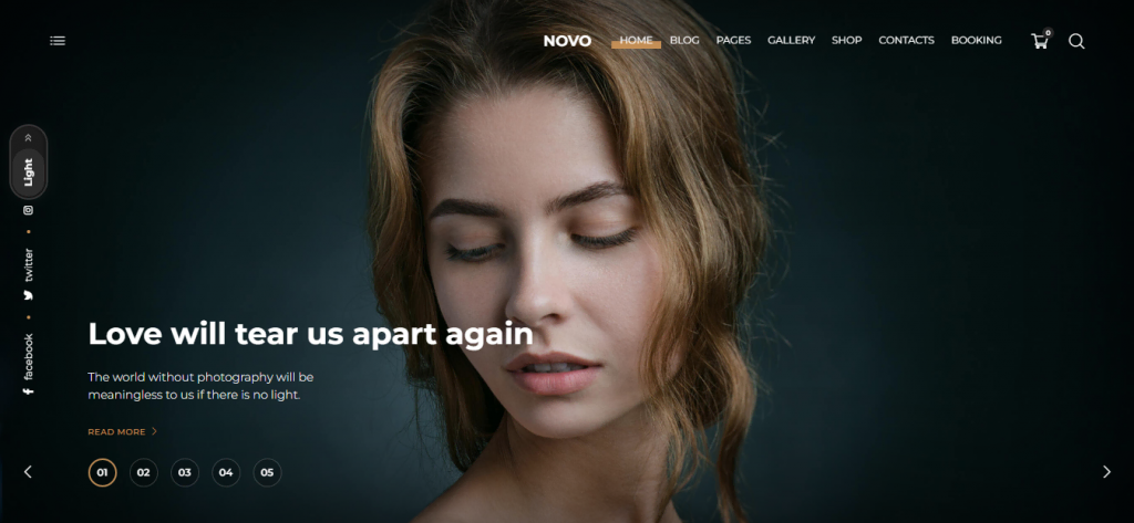 theme-wordpress-photographe Thème WordPress Novo pour photographe