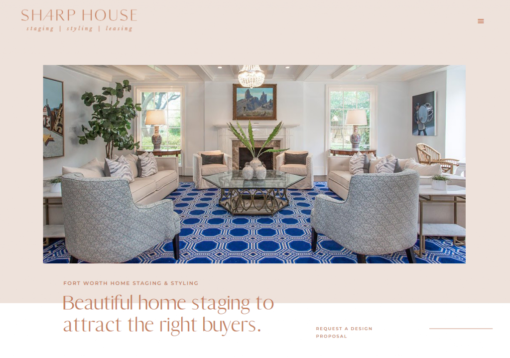 Le site web de la marque The Sharp House StoryBrand