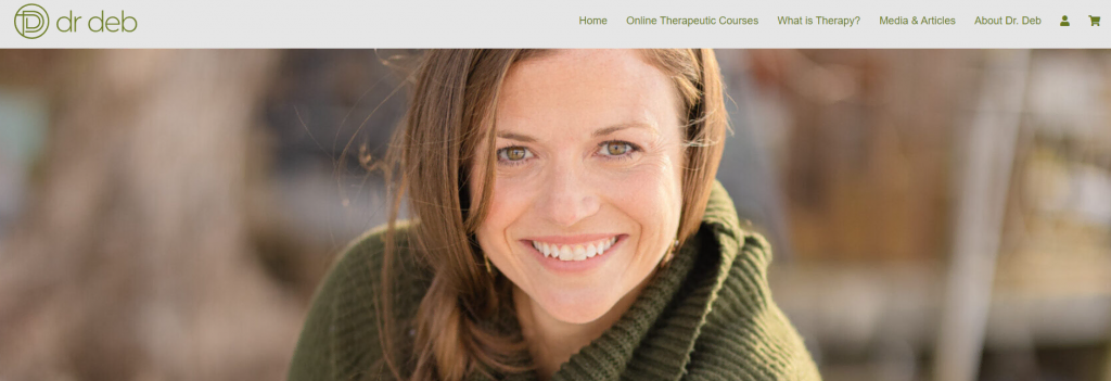 exemples-de-sites-de-professeurs Page d'accueil du site web officiel du Dr. Deb Therapy