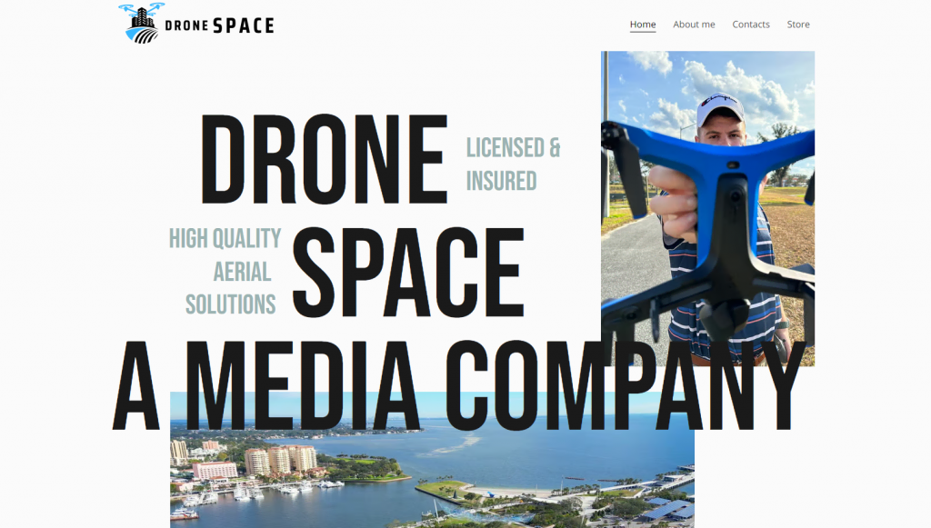 site-photographe Page d'accueil du site Drone Space