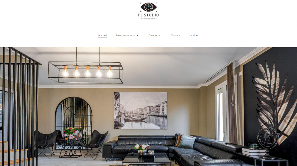 site-photographe Page d'accueil du site FJ Studio