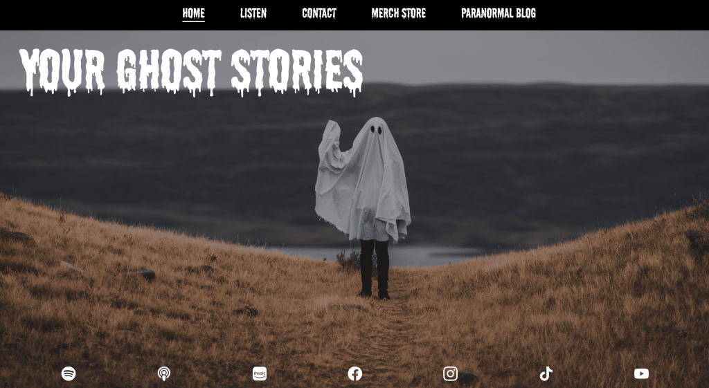 Tu página de inicio de Your Ghost Stories